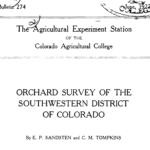 Colorado Historic Orchard links